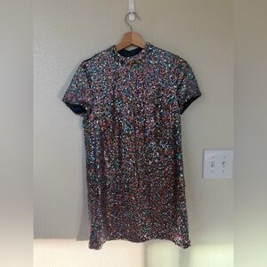 Superdry Multicolor Sequin Mini Dress